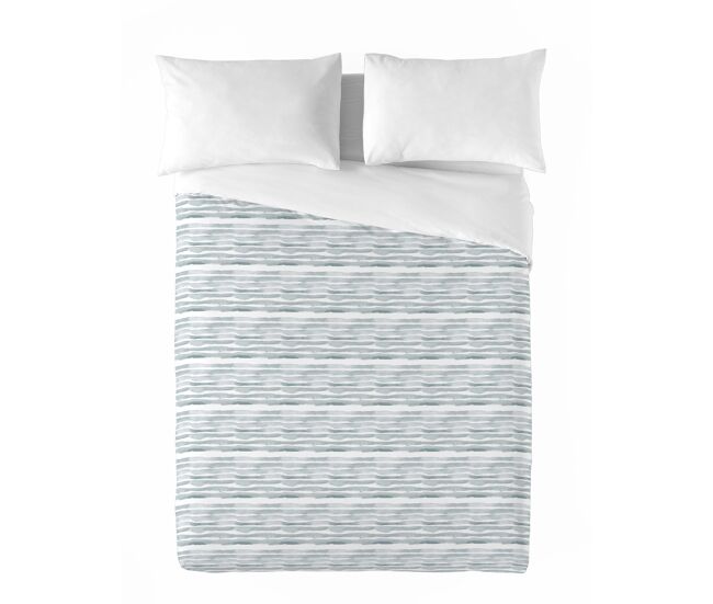 Sandal - funda nórdica estampada cama 90 - algodón extrasuave - incluye 1 funda de almohada - nauek grey