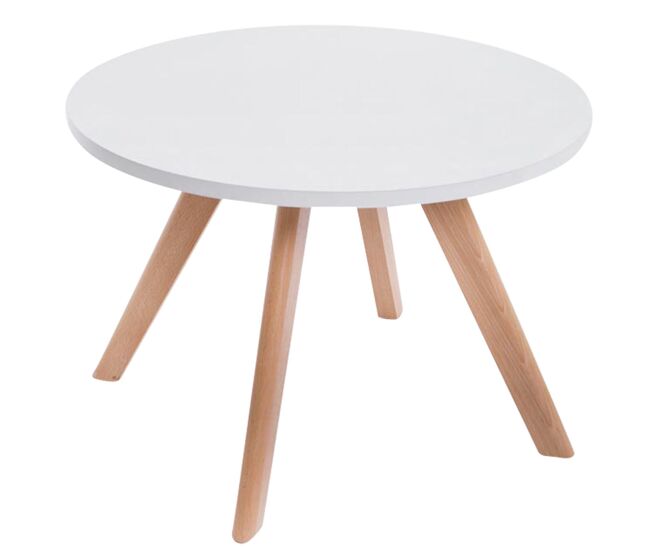 Mesa Auxiliar Eirik Madera Natural Ø 60 cm