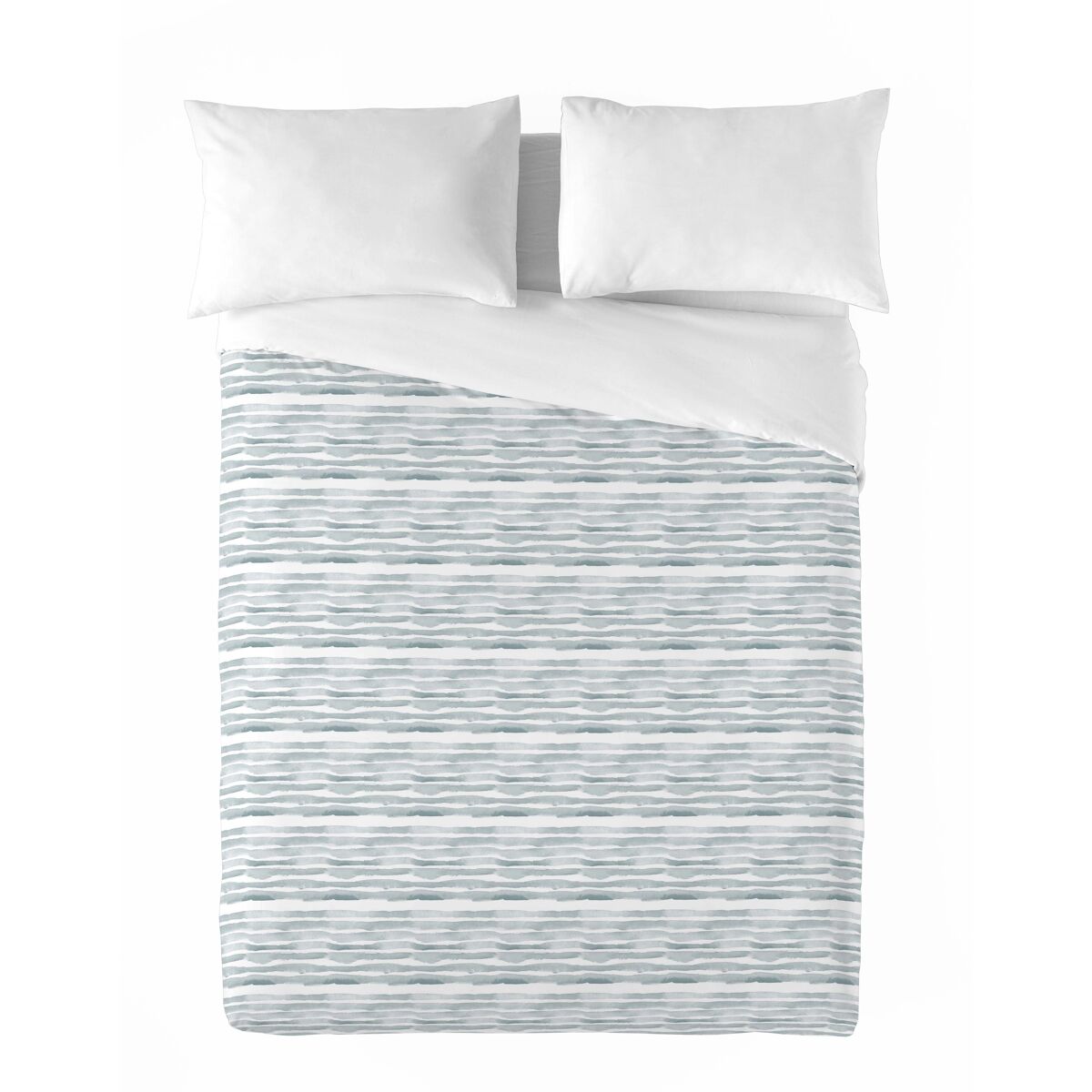 Sandal - funda nórdica estampada cama 180 - algodón extrasuave - incluye 2 fundas de almohada - nauek grey