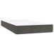 Cama box spring colchón y LED terciopelo - Diseño plano 90x190 Cama box spring colchón y LED terciopelo - Diseño plano 90x190 Gris Oscuro