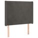 Cama box spring colchón y LED terciopelo - Diseño plano 90x190 Cama box spring colchón y LED terciopelo - Diseño plano 90x190 Gris Oscuro