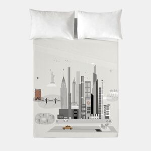 HACIENDO EL INDIO - Conjunto de Lençóis Impressos Cama 2 Peças 90 - Algodão extra macio - Inclui lençol plano + 1 fronha - NYC