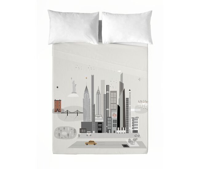 Haciendo el indio - juego de sábanas estampadas 2 piezas cama 105 - algodón extra suave - incluye sábana encimera + 1 funda de almohada - nyc