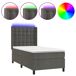 Cama box spring colchón y LED terciopelo - Botones 80x200 Cama box spring colchón y LED terciopelo - Botones 80x200 Azul