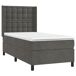 Cama box spring colchón y LED terciopelo - Botones 80x200 Cama box spring colchón y LED terciopelo - Botones 80x200 Azul