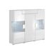 Aparador 3 puertas 1 cajón con LED Jules 147 Aparador 3 puertas 1 cajón con LED Jules 147 Blanco