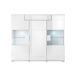 Aparador 3 puertas 1 cajón con LED Jules 147 Aparador 3 puertas 1 cajón con LED Jules 147 Blanco