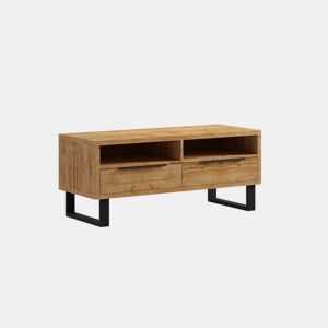 Suporte para TV 2 gavetas 124 cm Eden Madeira e Metal