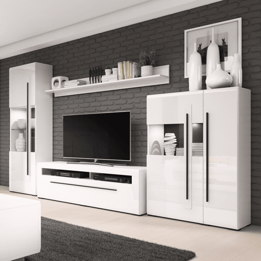 Suporte para TV 1 gaveta 140 cm Louis Branco