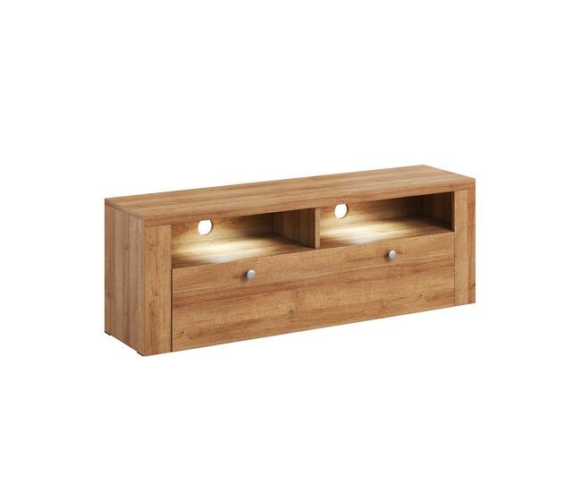 Mueble TV 1 puerta Amaury Madera Blanca 140
