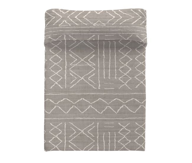Sandal - colcha bouti estampada - microfibra - extra - suave - gramaje 70 gramos - cama 180 - nauek linen