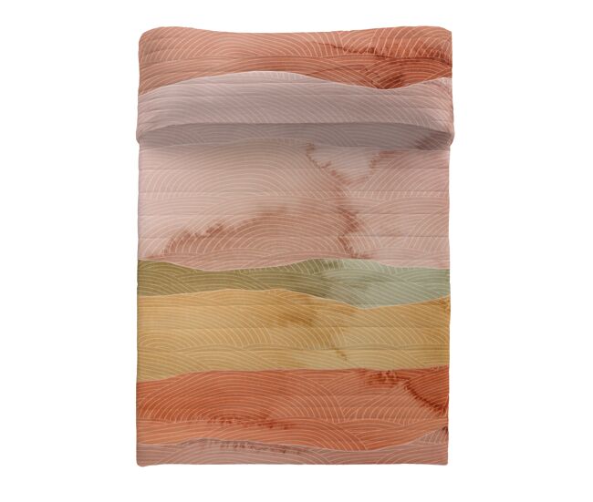Sandal - colcha bouti estampada - microfibra - extra - suave - gramaje 70 gramos - cama 180 - ocean terra