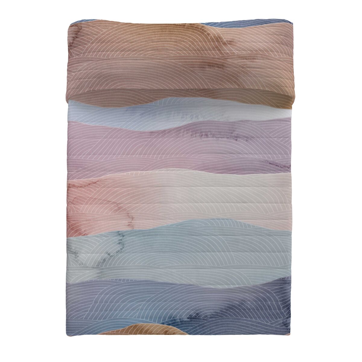 Sandal - colcha bouti estampada - microfibra - extra - suave - gramaje 70 gramos - cama 135 - ocean blue