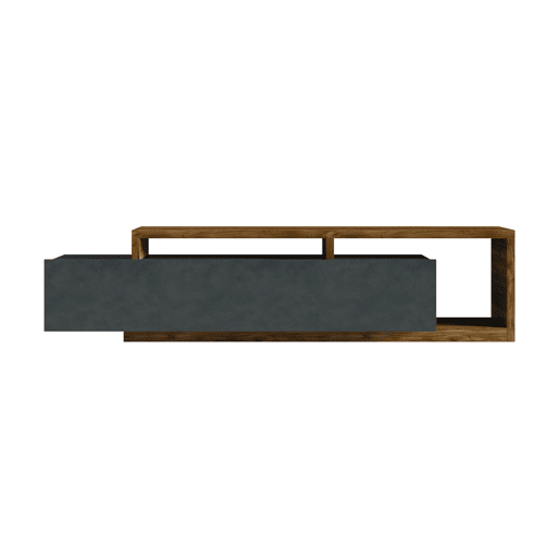 Suporte para TV 1 gaveta 219 cm Ilyes Cinzento e Madeira