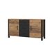 Bufé 2 puertas 3 cajones Lyam Bufé 2 puertas 3 cajones Lyam Negro/ Madera