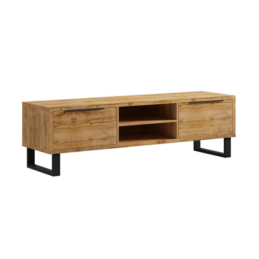 Suporte para TV 2 gavetas 180 cm Eden Madeira e Metal
