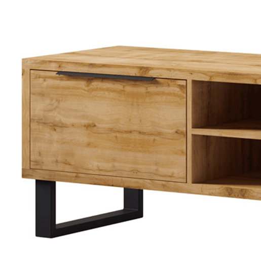 Suporte para TV 2 gavetas 180 cm Eden Madeira e Metal