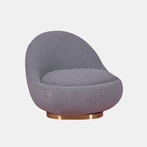 Poltrona giratório de design estofado em algodão - Corsica
