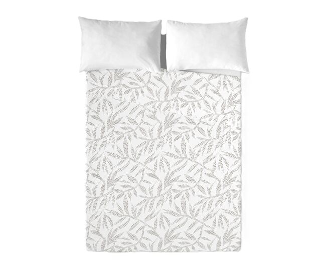 Sandal - juego de sábanas estampadas 2 piezas cama 135 - algodón extra suave - incluye sábana encimera + 1 funda de almohada - wakia stone