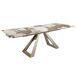 ANGEL CERDÁ Mesa comedor extensible rectangular mármol porcelánico 240x90 ANGEL CERDÁ Mesa comedor extensible rectangular mármol porcelánico 240x90 Dorado
