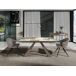 ANGEL CERDÁ Mesa comedor extensible rectangular mármol porcelánico 240x90 ANGEL CERDÁ Mesa comedor extensible rectangular mármol porcelánico 240x90 Dorado
