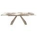 ANGEL CERDÁ Mesa comedor extensible rectangular mármol porcelánico 240x90 ANGEL CERDÁ Mesa comedor extensible rectangular mármol porcelánico 240x90 Dorado