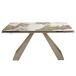 ANGEL CERDÁ Mesa comedor extensible rectangular mármol porcelánico 240x90 ANGEL CERDÁ Mesa comedor extensible rectangular mármol porcelánico 240x90 Dorado