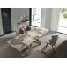 ANGEL CERDÁ Mesa comedor extensible rectangular mármol porcelánico 240x90 ANGEL CERDÁ Mesa comedor extensible rectangular mármol porcelánico 240x90 Dorado