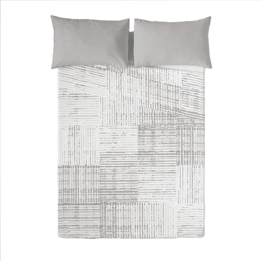 SANDAL - Conjunto de Lençóis Impressos Cama 3 Peças 150 - Algodão extra macio - Inclui lençol plano + 2 fronhas - TEXTURE