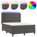 Cama box spring colchón y LED terciopelo - Diseño de botones 140x200 Cama box spring colchón y LED terciopelo - Diseño de botones 140x200 Azul