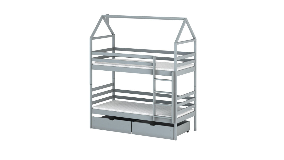CAMA INFANTIL ALEX 88x198 Gris
