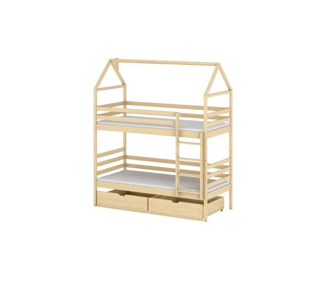 Cama alex house, estilo moderno. dispone de 2 cajones.