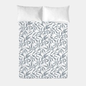 SANDAL - Conjunto de Lençóis Impressos Cama 3 Peças 180 - Algodão extra macio - Inclui lençol plano + 2 fronhas -WAKIA BLUE