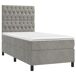 Cama box spring con colchón terciopelo - Diseño de botones 100x200 Cama box spring con colchón terciopelo - Diseño de botones 100x200 Azul