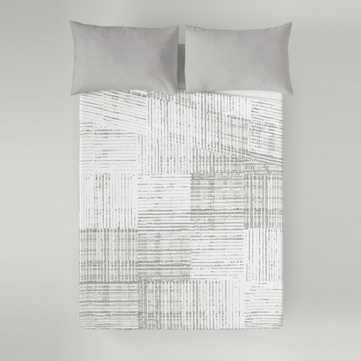 SANDAL - Conjunto de Lençóis Impressos Cama 3 Peças 180 - Algodão extra macio - Inclui lençol plano + 2 fronhas -TEXTURE