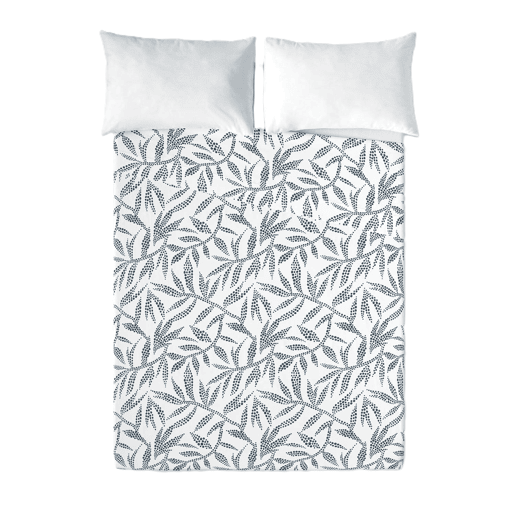 SANDAL - Conjunto de Lençóis Impressos Cama 2 Peças 90 - Algodão extra macio - Inclui lençol plano + 1 fronha - WAKIA BLUE