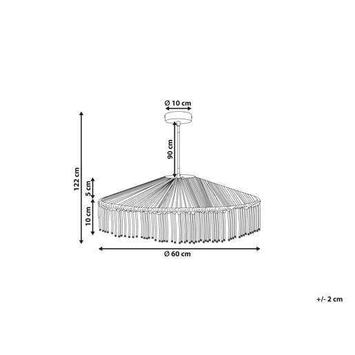 Beliani Candeeiro suspenso AKOBO Beliani Candeeiro suspenso AKOBO
