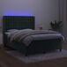 Cama box spring colchón y LED terciopelo - Botones 140x200 Cama box spring colchón y LED terciopelo - Botones 140x200 Verde