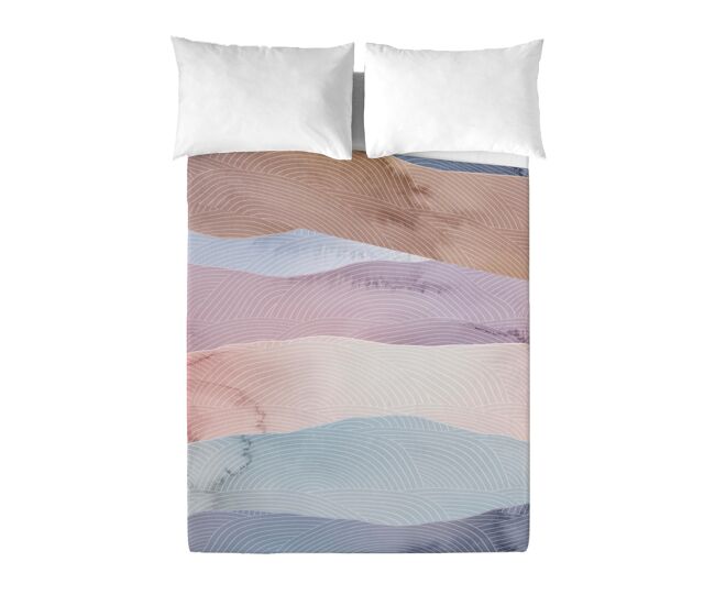 Sandal - juego de sábanas estampadas 2 piezas cama 90 - algodón extra suave - incluye sábana encimera + 1 funda de almohada - ocean blue