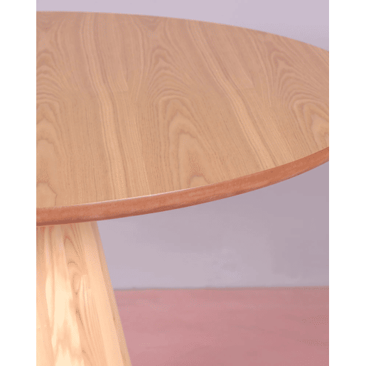 Mesa de jantar com base central em madeira de freixo (120cm) - Nest Mesa de jantar com base central em madeira de freixo (120cm) - Nest