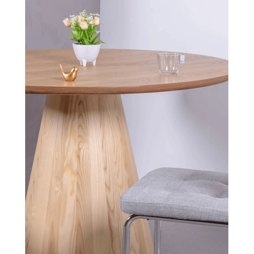 Mesa de jantar com base central em madeira de freixo (120cm) - Nest Mesa de jantar com base central em madeira de freixo (120cm) - Nest