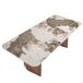ANGEL CERDA Mesa comedor rectangular mármol porcelánico y nogal 200x90 ANGEL CERDA Mesa comedor rectangular mármol porcelánico y nogal 200x90 Blanco/ Madera