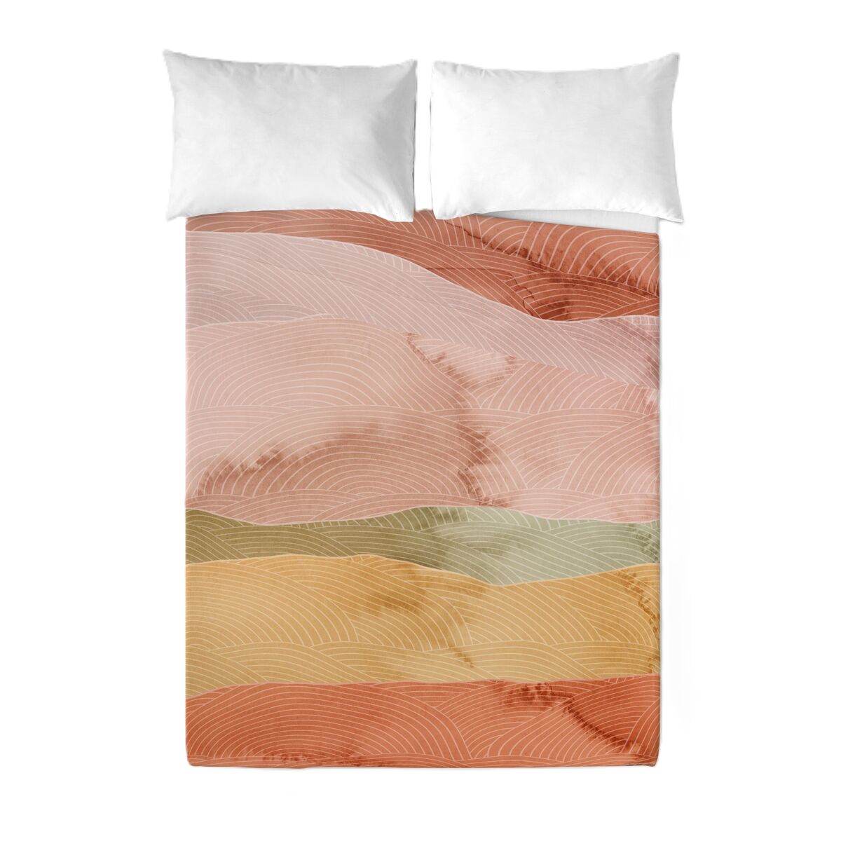 Sandal - juego de sábanas estampadas 3 piezas cama 180 - algodón extra suave - incluye sábana encimera + 2 fundas de almohada -ocean terra