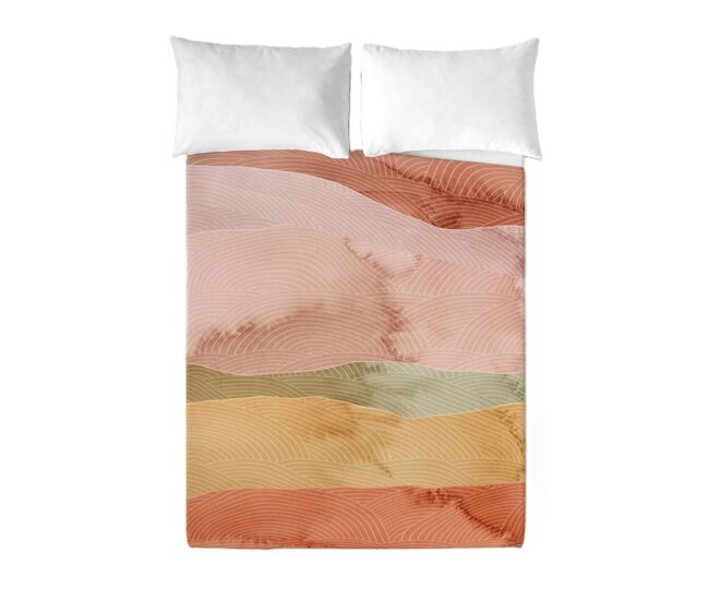Sandal - juego de sábanas estampadas 3 piezas cama 180 - algodón extra suave - incluye sábana encimera + 2 fundas de almohada -ocean terra
