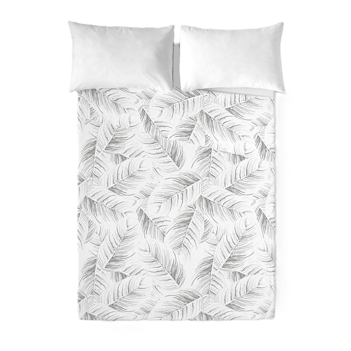 Sandal - juego de sábanas estampadas 3 piezas cama 150 - algodón extra suave - incluye sábana encimera + 2 fundas de almohada - acanto stone