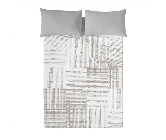 Sandal - juego de sábanas estampadas 2 piezas cama 90 - algodón extra suave - incluye sábana encimera + 1 funda de almohada - texture