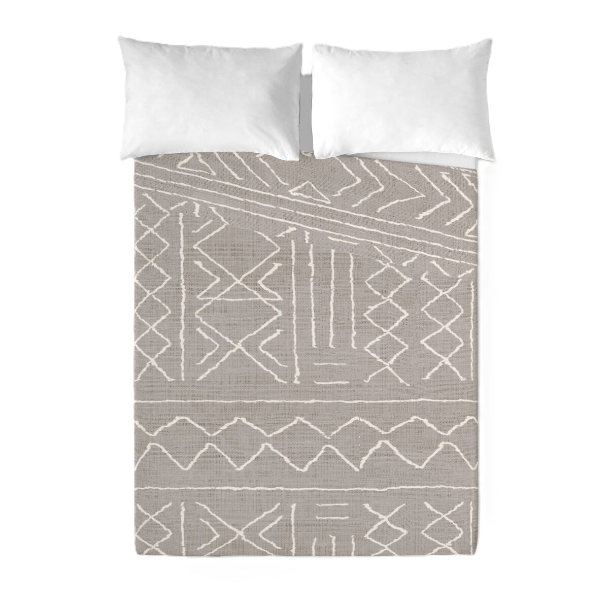 Sandal - juego de sábanas estampadas 2 piezas cama 90 - algodón extra suave - incluye sábana encimera + 1 funda de almohada - nauek linen