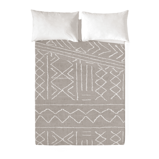 SANDAL - Conjunto de Lençóis Impressos Cama 2 Peças 90 - Algodão extra macio - Inclui lençol plano + 1 fronha - NAUEK LINEN