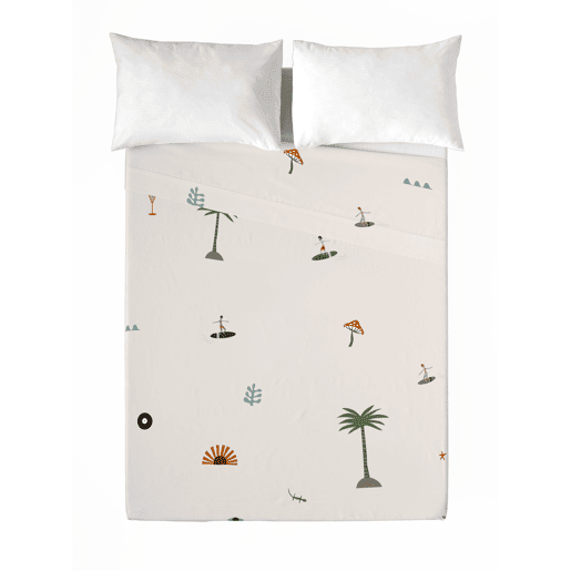 HACIENDO EL INDIO - Conjunto de Lençóis Impressos Cama 2 Peças 90 - Algodão extra macio - Inclui lençol plano + 1 fronha - GOODVIBES