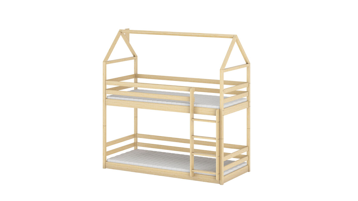 Cama axel house en color beige, estilo moderno.
